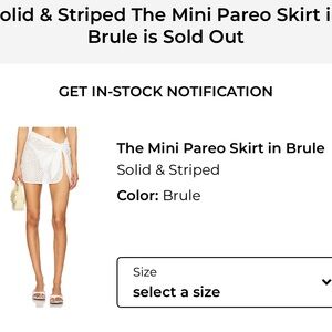 Solid & Striped Brule Wrap Skirt Cover Up